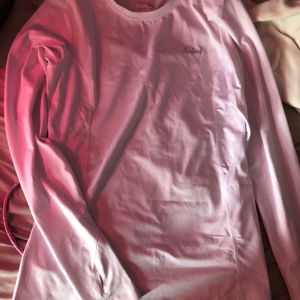 White fleece lined long sleeve
